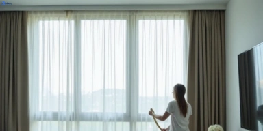 Delicate sheer drape cleaning freshwater-nsw Matty Curtain Cleaning