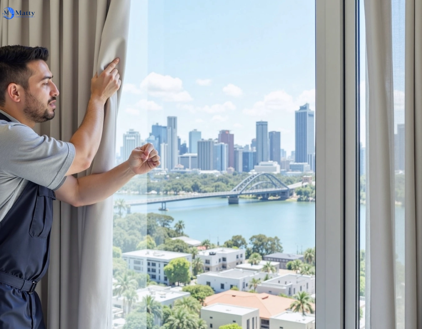 Professional curtain steam cleaning service freshwater-nsw QLD by Matty Curtain Cleaning