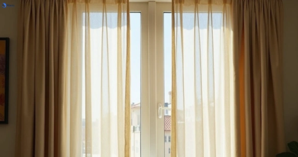 Dull dusty drapes in freshwater-nsw before professional cleaning